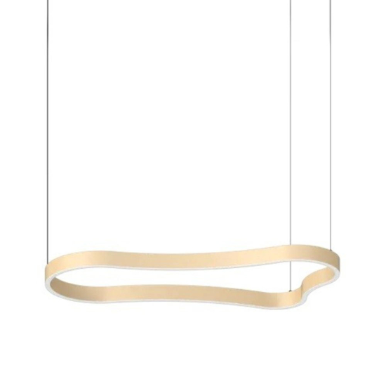 Lampadario a sospensione waves-1 sp ideal lux oro led 3000k