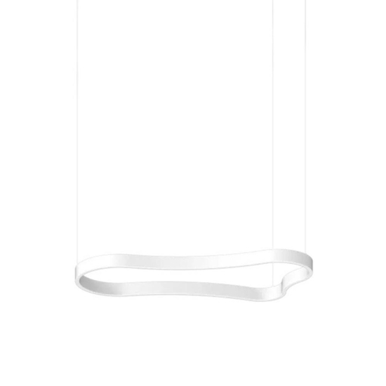 Waves-1 sp ideal lux lampadario a sospensione moderno bianco led 94cm