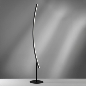 Vivida bow lampada da terra ad arco nera moderna led 3000k