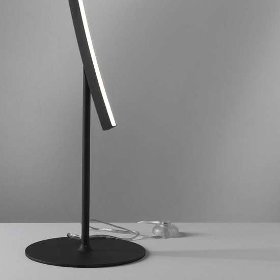 Vivida bow lampada da terra ad arco nera moderna led 3000k