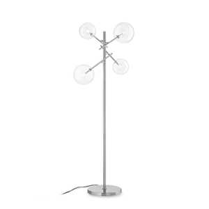 Ideal lux equinoxe pt4 cromo lampada da terra