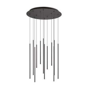 Ideal lux filo sp12 lampdario moderno led 2700k nero