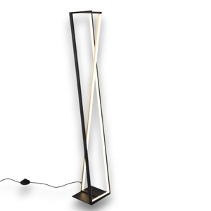 Piantana design moderna nera oro led 2300k 3000k 4000k dimmerabile