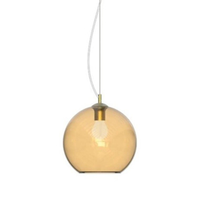 Nemo sp1 d20 ideal lux lampada a sospensione vetro sfera ambra