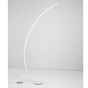 Piantana ad arco bianca led 30w 3000k dimmerabile moderna