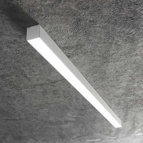 Profilo alto 2mt nero per strisce led max 31mm ideal lux