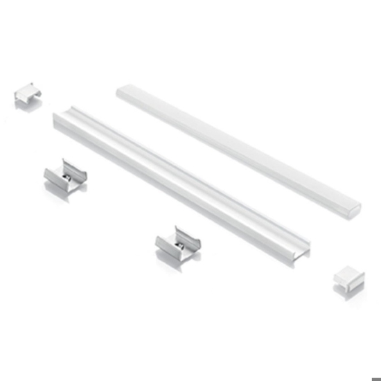 Profilo bianco alto ideal lux per strisce led max 14mm