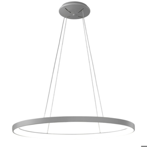 Lampadario vivida lifering-o ovale titanio led 50w 3000k 4000k