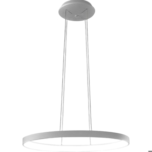 Lampadario titanio ovale led 40w 3000k 4000k vivida lifering-o