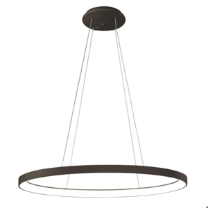 Lampadario ovale moderno vivida lifering-o bronzo led 50w 3000k 4000k