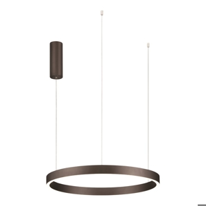 Lampadario moderno cerchio marrone led 60w 3000k