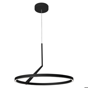 Lampadario moderno nero led 44w 3000k 4000k vivida meridiana