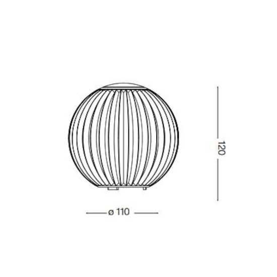 Diamond tl1 ideal lux abat jour da comodino led 3000k