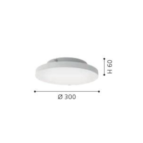 Plafoniera led smart tonda led rgb dimmerabile 2700k-6500k bianca