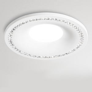 Faretto da incassso controsoffitto cristalli strass gea luce coralie