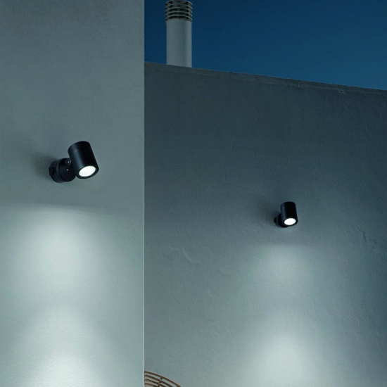 O-zone ap ideal lux applique per esterno ip66 orientabile nera 