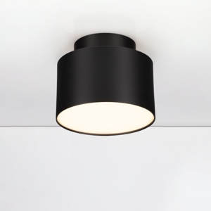 Faretto nero rotondo led 16w 3000k da soffitto moderno