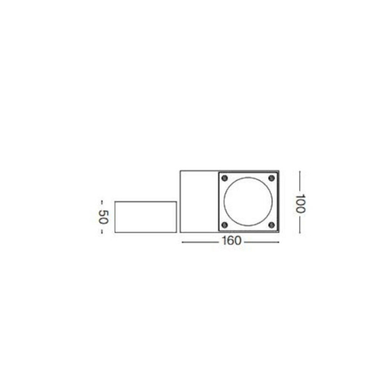 Applique da esterno sirio ap1 ideal lux antracite ip65