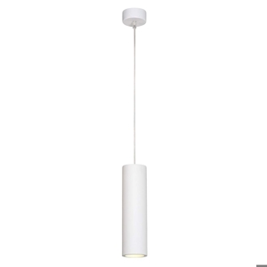 Lampada a sospensione cilindro di gesso bianco