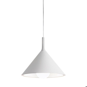 Lampada a sospensione per cucina cono bianco gea luce