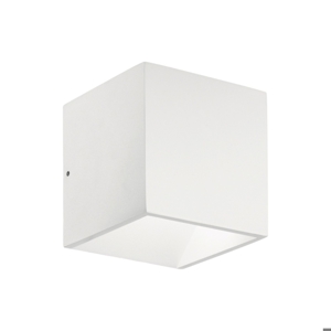 Ideal lux rubik ap 4000k applique per esterno cubo bianco 8,5w