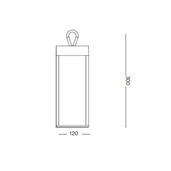 Enya tl ideal lux lampada da tavolo bianca per esterno portatile led ip54