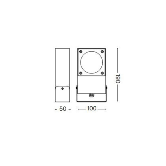 Faretto da esterno sirio pr1 ideal lux bianco ip65 orientabile