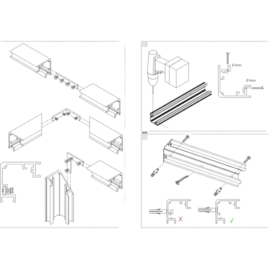 Profilo angolare oro 2mt gea luce lubiana c per n2 strip led max 10mm