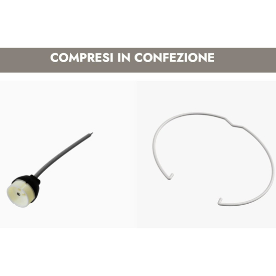 Lampada pendente a sospensione bianca in gesso assimetrica per cucina