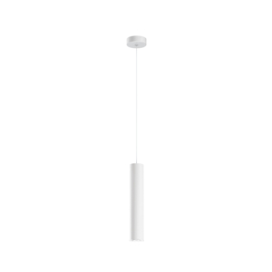 Birba linea light lampada a sospensione cilindro bianco modeno