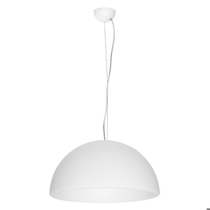 Lampadario moderno cupola 75cm bianca linea light ohps!