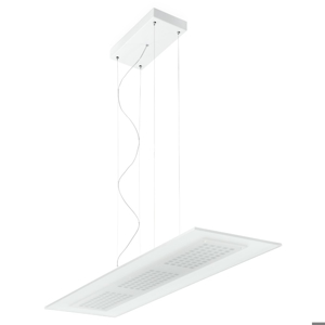 Lampadario moderno bianco led 35w 3000k linea light dublight