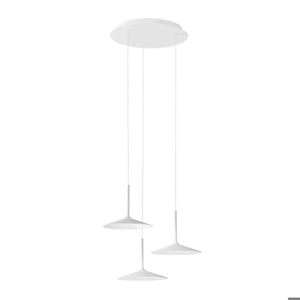 Linea light poe lampadario da cucina bianca led 19w 3000k