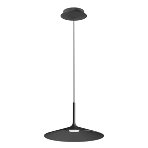 Poe plus lampadario linea light led 15w 3000k nero 40cm