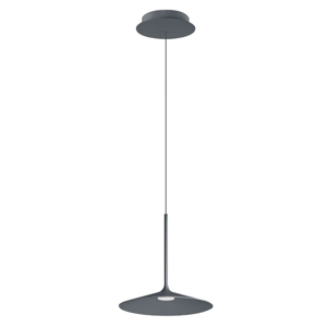 Lampada a sospensione poe p1 linea light grigio raggrizzante led 7w 3000k