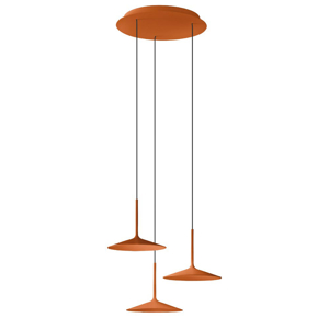 Lampadario sospensione poe p3 terracotta linea light led 19w 3000k