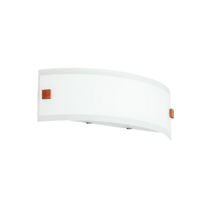 Applique moderna led 8w 3000k vetro curvo mille w1 linea light