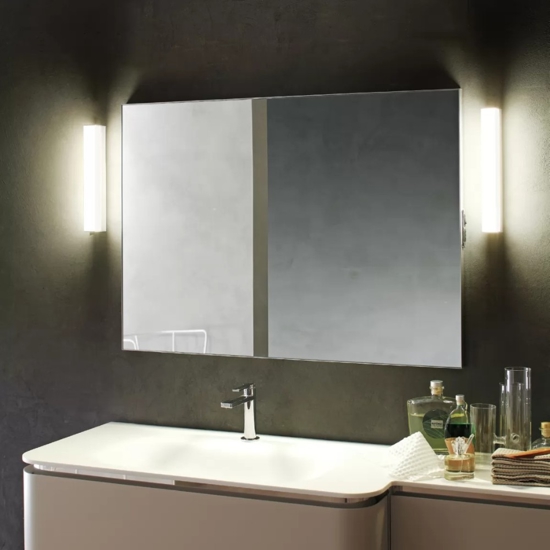 Linea light kioo applique per specchio da bagno led 14w 3000k bianco