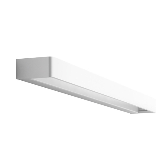 Applique led 30w 3000k linea light metal bianca