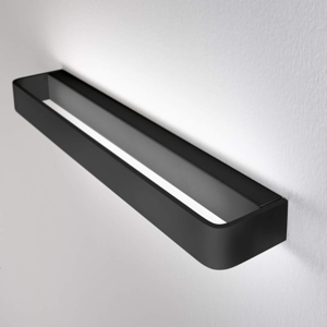 Linea light metal applique led 20w 3000k nero moderna