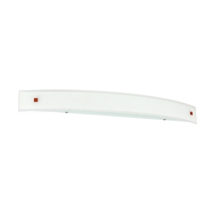 Applique linea light mille w1 led 36w 3000k moderno vetro curvo