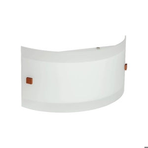 Applique led 14w 3000k moderna in vetro linea light mille w2