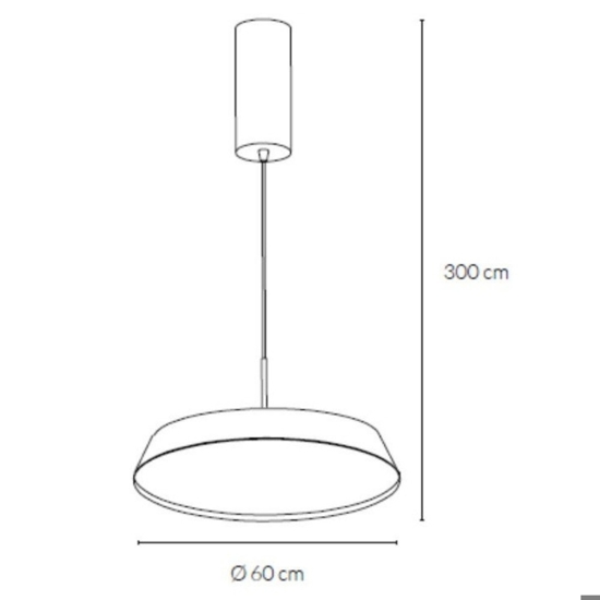 Grande lampadario vivida pinco bianco led 50w 3000k 4000k