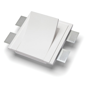 Applique bianco gesso led 9w 4000k lampada da incasso