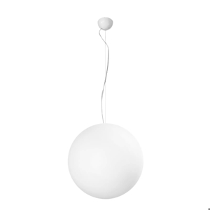 Lampada a sospensione da esterno sfera bianca linea light oh! p65