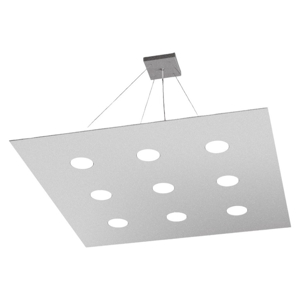 Lampadario moderno grigio per soggiorno toplight area