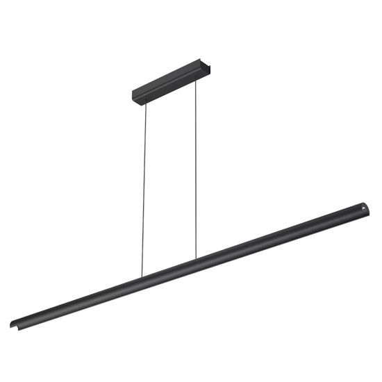 Lampadario moderno halfpipe linea light nero 42w 3000k