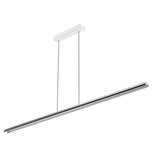 Halfpipe 2 linea light lampadario moderno cromo 143cm led 42w