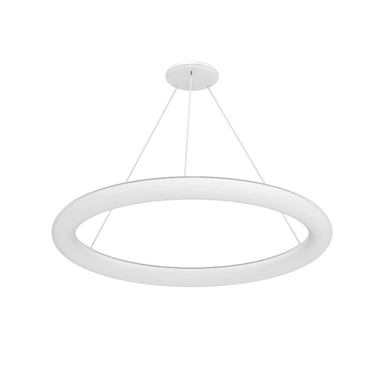 Lampadario cerchio led 51w 3000k linea light polo 96cm