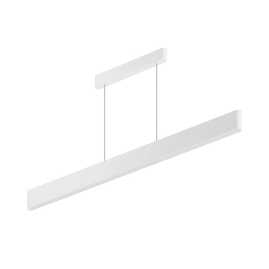 Lampadario design moderno bianco led 3000k linea light satori 114cm